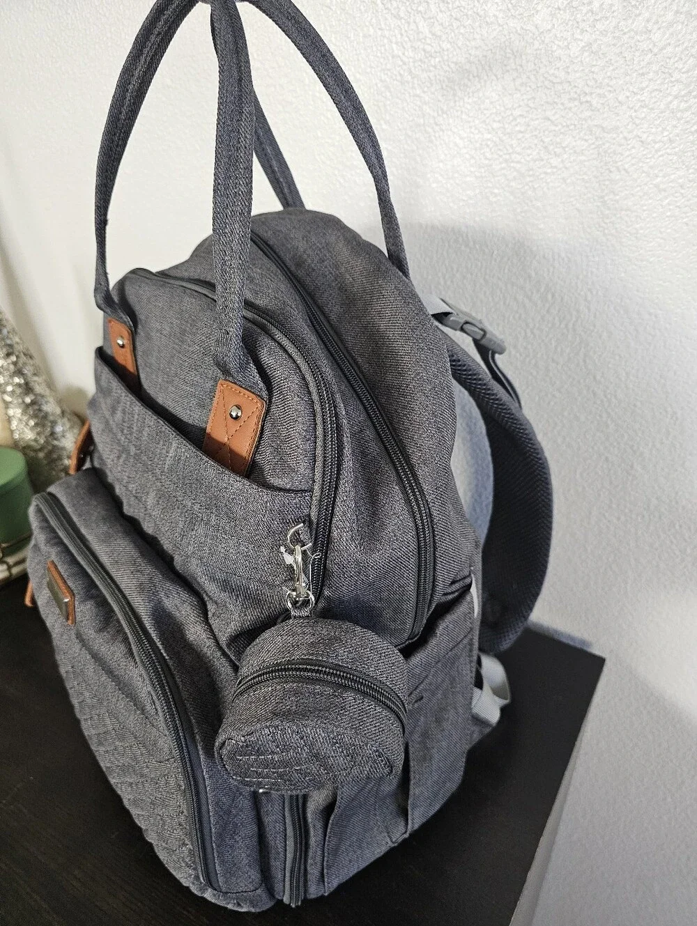 BabbleRoo Original Diaper Bag Backpack Style26L Hands Free.